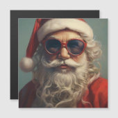Santa Selfie! - Danke für die Milch & Kekse!! Magnetkarte (Vorne/Hinten)