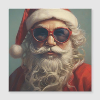 Santa Selfie! - Danke für die Milch & Kekse!! Magnetkarte