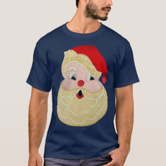 Santa Sequin Applique niedlich, aber gruselig T-Shirt
