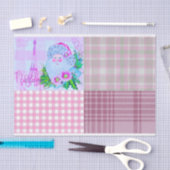 Santa Shabby Chic Tissue Paper for Crafting & DIY Seidenpapier (Handwerk)