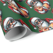 Santa Shades & 6–7 Sign – Bold Christmas Pattern Geschenkpapier (Rolleneckpunkt)
