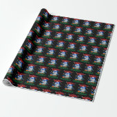 Santa Shark Gift Wrap | Merry Sharkmas Wrap Geschenkpapier (Ungerollt)