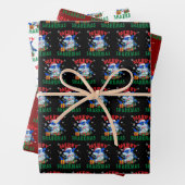 Santa Shark Gift Wrap | Merry Sharkmas Wrap Geschenkpapier Set (Beispiel)