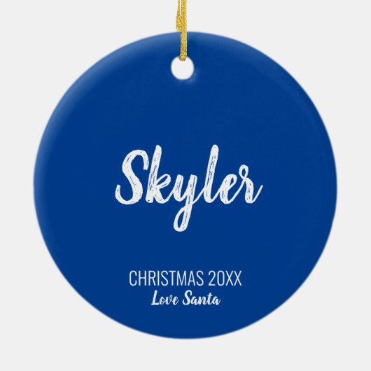 Santa Shark Keramik Ornament (Hinten)