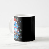 Santa Shark, Shark In A Santa Suit, Christmas Shar Kaffeetasse (Vorderseite Links)