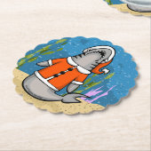 Santa Shark Untersetzer (angewinkelt)