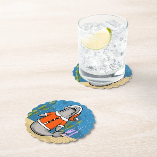 Santa Shark Untersetzer (Vor Ort)