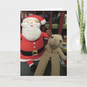 Santa & Sheep Feiertagskarte