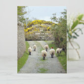 Santa Sheep Feiertagskarte (Stehend Vorderseite)