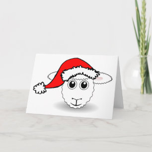 Santa Sheep Feiertagskarte