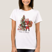 Santa Shirt | Paws & Claus Weihnachten T - Shirt (Vorderseite)