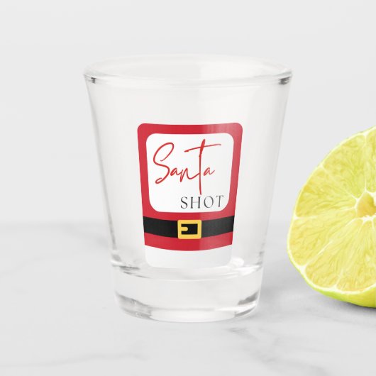 Santa Shot - Schnalle Schnapsglas (Vorderseite)