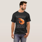 Santa Shrimp Fish Ugly Shrimp T-Shirt (Vorne ganz)