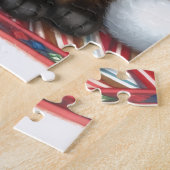 Santa Siamese Katze Weihnachten  Puzzle (Seite)