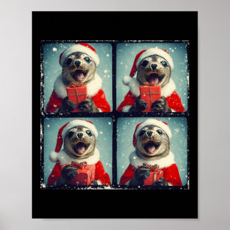 Santa Siegel Ocean Animal Fotografy Sea Lion Chris Poster