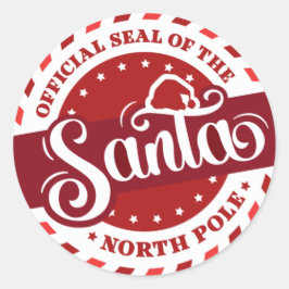 Santa Siegel Runder Aufkleber