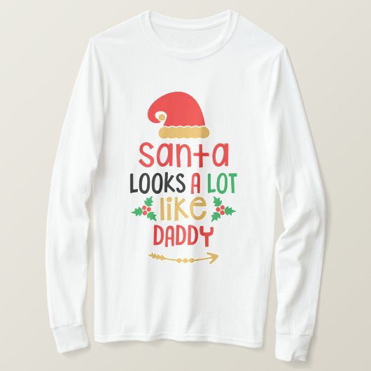 Santa sieht aus wie der T - Shirt von Daddy Men (Design vorne)