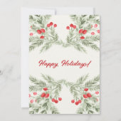 Santa Sitting Martini Glass Holiday Invitation Einladung (Rückseite)