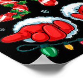 Santa Six Seven 67 Meme Christmas 67 Candy Cane Ki Poster (Ecke)