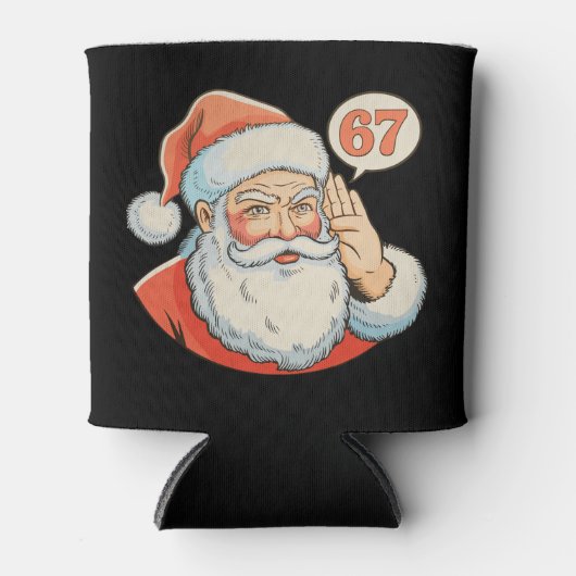 Santa Six Seven 6 7 67 Christmas Funny Xmas Meme Dosenkühler (Vorderseite)