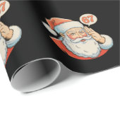 Santa Six Seven 6 7 67 Christmas Funny Xmas Meme Geschenkpapier (Rolleneckpunkt)