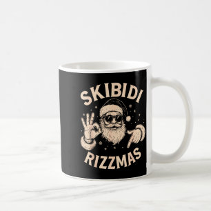 Santa Six Seven Meme 67 Händezeichen Rizz Skibidi Kaffeetasse