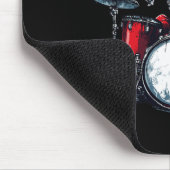 Santa Skeleton Drum Percussionist Drummer Mousepad (Ecke)