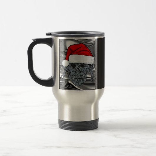 Santa Skeleton Reisebecher (Links)