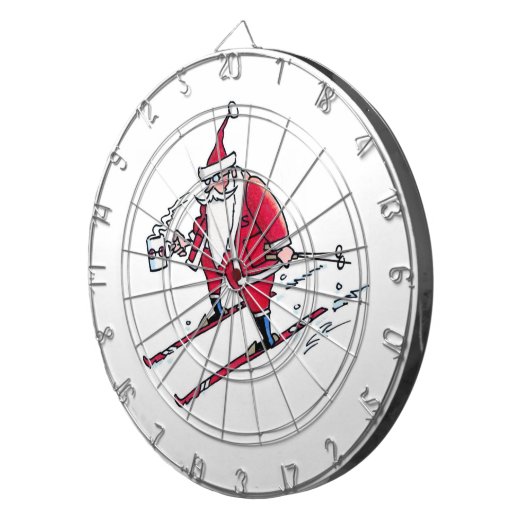 Santa Ski Dartboard Dartscheibe (Vorderseite rechts)