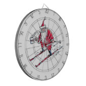 Santa Ski Dartboard Dartscheibe (Vorderseite Links)