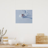 Santa Ski im Snowbird Ski Resort, Wasatch Poster (Küche)
