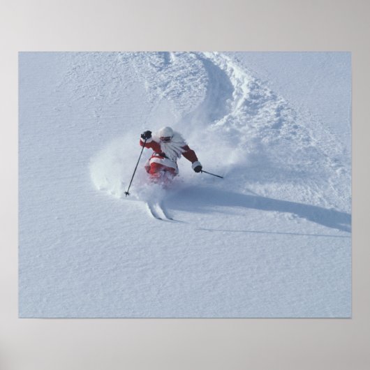 Santa Ski im Snowbird Ski Resort, Wasatch Poster (Vorne)