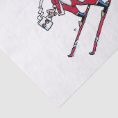 Santa Ski Papiere groß Seidenpapier (Ausschnitt)