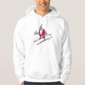 Santa Skiing hooded sweatshirt (Vorderseite)