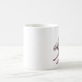 Santa Skiing links Tasse (Mittel)