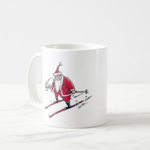 Santa Skiing Tasse