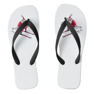 Santa Skiing weite Flip Flops Badesandalen