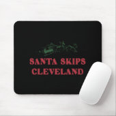 Santa Skips Cleveland Funny Santa Reindeer Xmas Ch Mousepad (Mit Mouse)