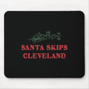 Santa Skips Cleveland Santa Reindeer Xmas Christma Mousepad