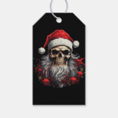 Santa Skull Geschenkmarke Geschenkanhänger (Vorderseite)