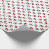 Santa Skull Geschenkpapier (Ecke)