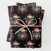 Santa Skull Geschenkpapier Set (Beispiel)