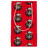 Santa Skull Geschenktasche Kleine Geschenktüte (Vorderseite)