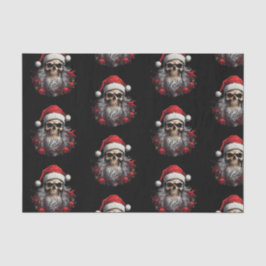 Santa Skull Gift Tissue (Schwarz) Seidenpapier