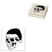 Santa Skull Gummistempel (Stempel)
