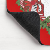 Santa Skull mit Wreath Mousepad (Ecke)