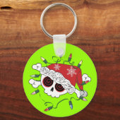Santa Skull Schlüsselanhänger (Vorderseite)