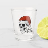 Santa Skull Schnapsglas (Vorderseite)