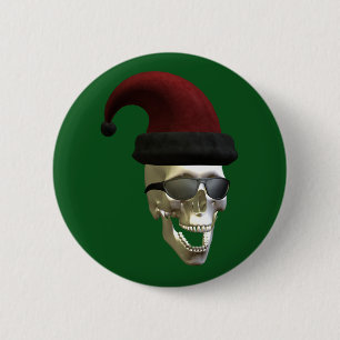 Santa Skull-Tasten Button