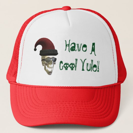 Santa Skull Truckerkappe (Vorderseite)
